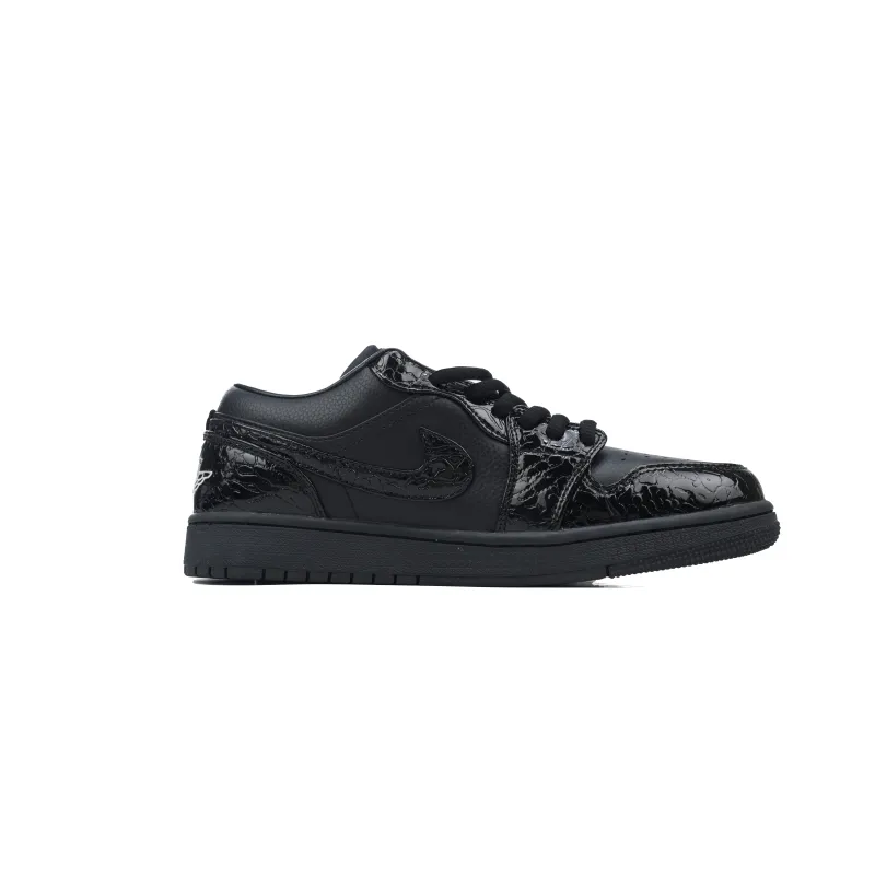 Air Jordan 1 Low SE Black Croc HJ7443-010 
