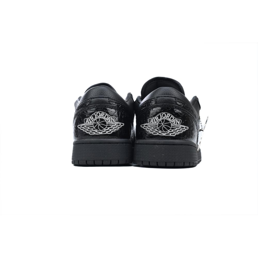 Air Jordan 1 Low SE Black Croc HJ7443-010 