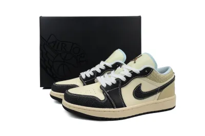 POP Air Jordan 1 Low SE Coconut Milk Black HQ3437-101  02