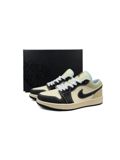 POP Air Jordan 1 Low SE Coconut Milk Black HQ3437-101  02