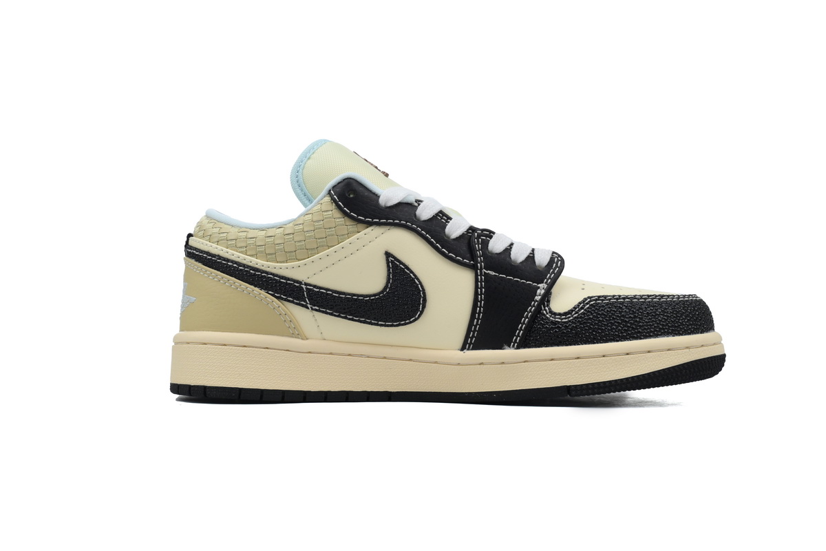 BoostMasterLin Air Jordan 1 Low SE Coconut Milk Black HQ3437-101 