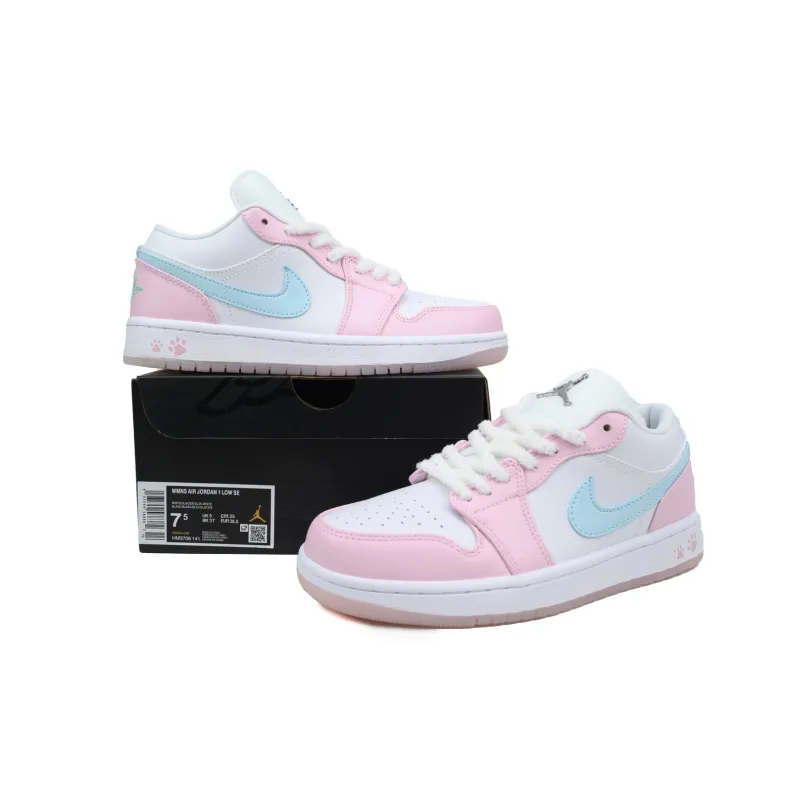  GET Air Jordan 1 Low SE Paw Print HM3706-141 