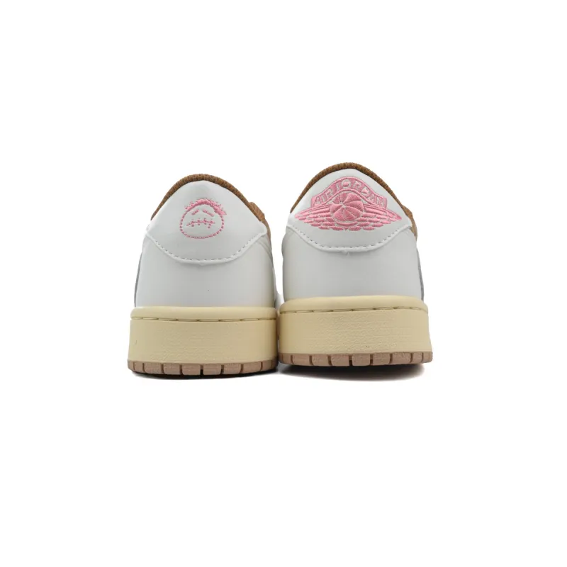  GET Travis Scott x Air Jordan 1 Low OG Sail Shy Pink DM7866-106 