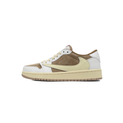 Travis Scott x Air Jordan 1 Low OG Sail Shy Pink DM7866-106  01