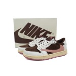 Travis Scott x Air Jordan 1 Low OG SP Dark Pony Pink DZ4137-206 