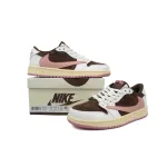GET Travis Scott x Air Jordan 1 Low OG SP Dark Pony Pink DZ4137-206 