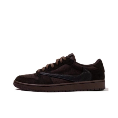 PK Goden Travis Scott x Air Jordan 1 Retro Low OG SP Velvet Brown DM7866-202  01