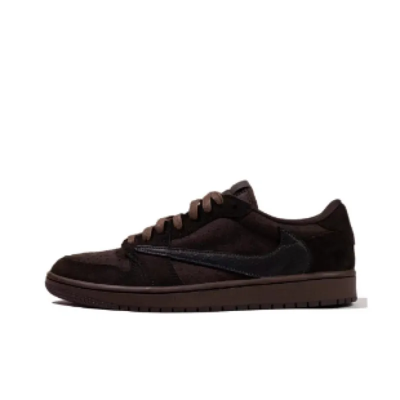 PKGoden Travis Scott x Air Jordan 1 Retro Low OG SP Velvet Brown DM7866-202 