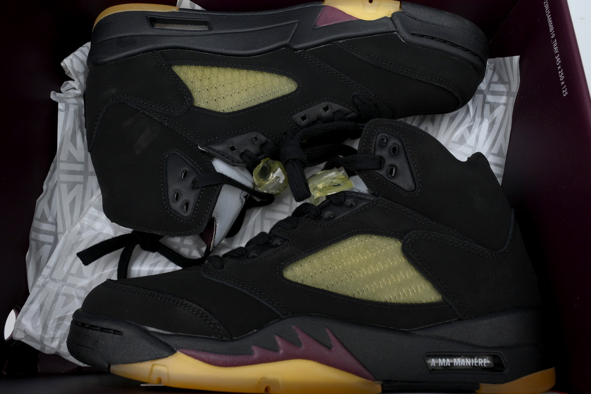 PKGoden A Ma Maniére x Air Jordan 5 Black FD1330-001 