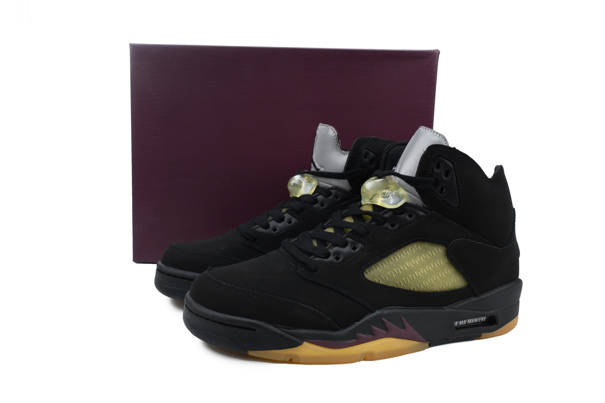 PKGoden A Ma Maniére x Air Jordan 5 Black FD1330-001 