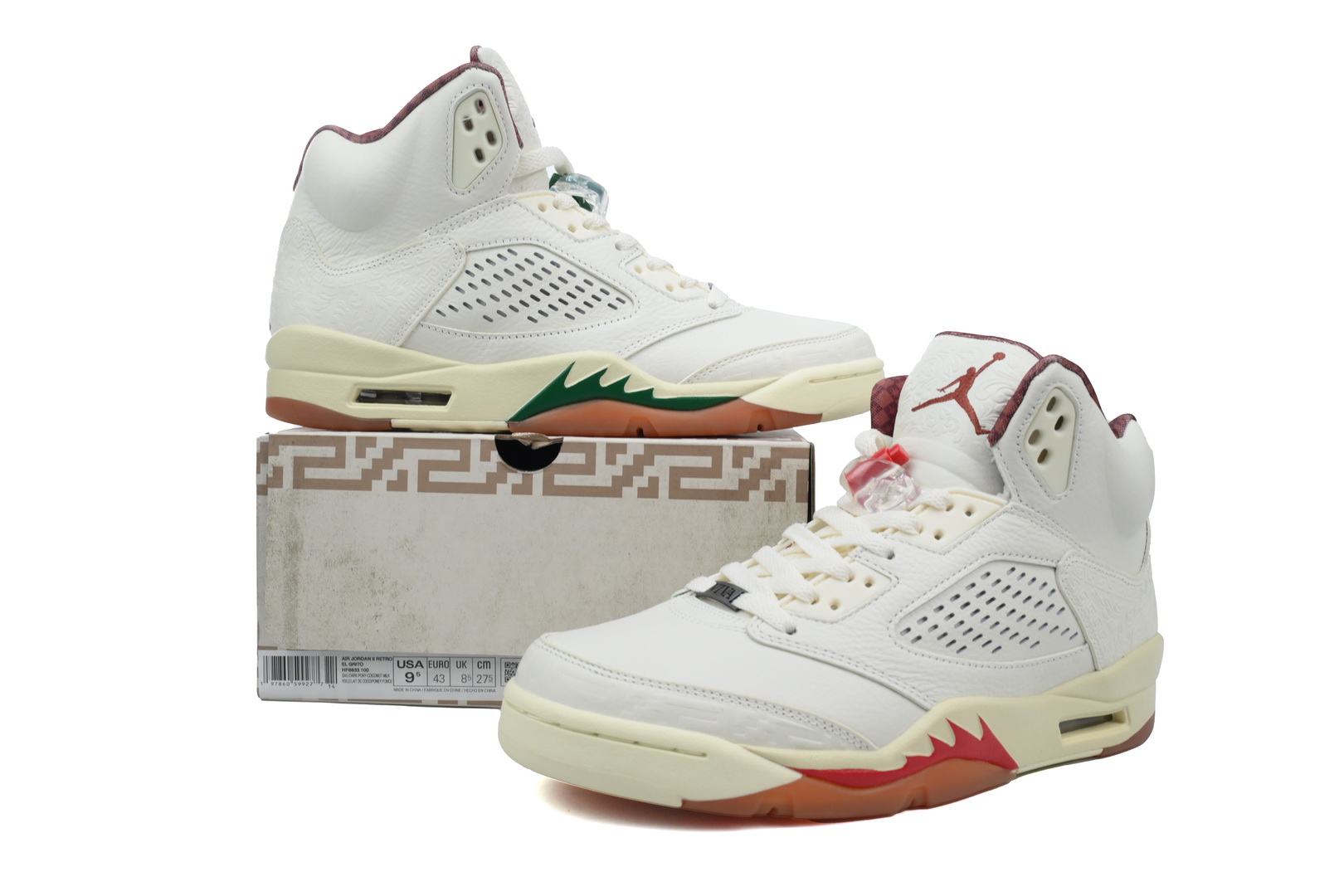 PKGoden Air Jordan 5 Retro El Grito - Sail HF8833-100 