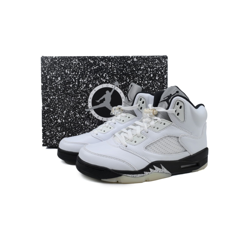 PKGoden Air Jordan 5 Retro White Black DD0587-110 