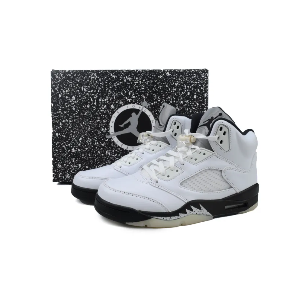 PKGoden Air Jordan 5 Retro White Black DD0587-110 