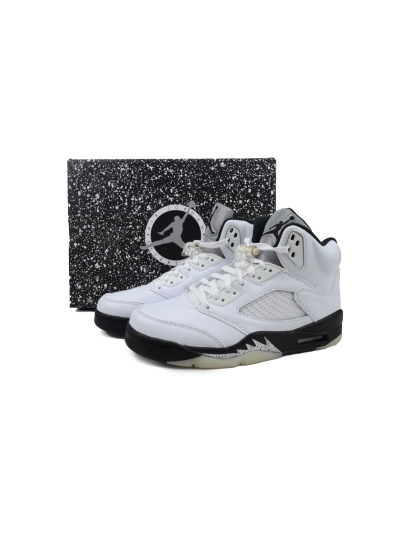 PKGoden Air Jordan 5 Retro White Black DD0587-110  02