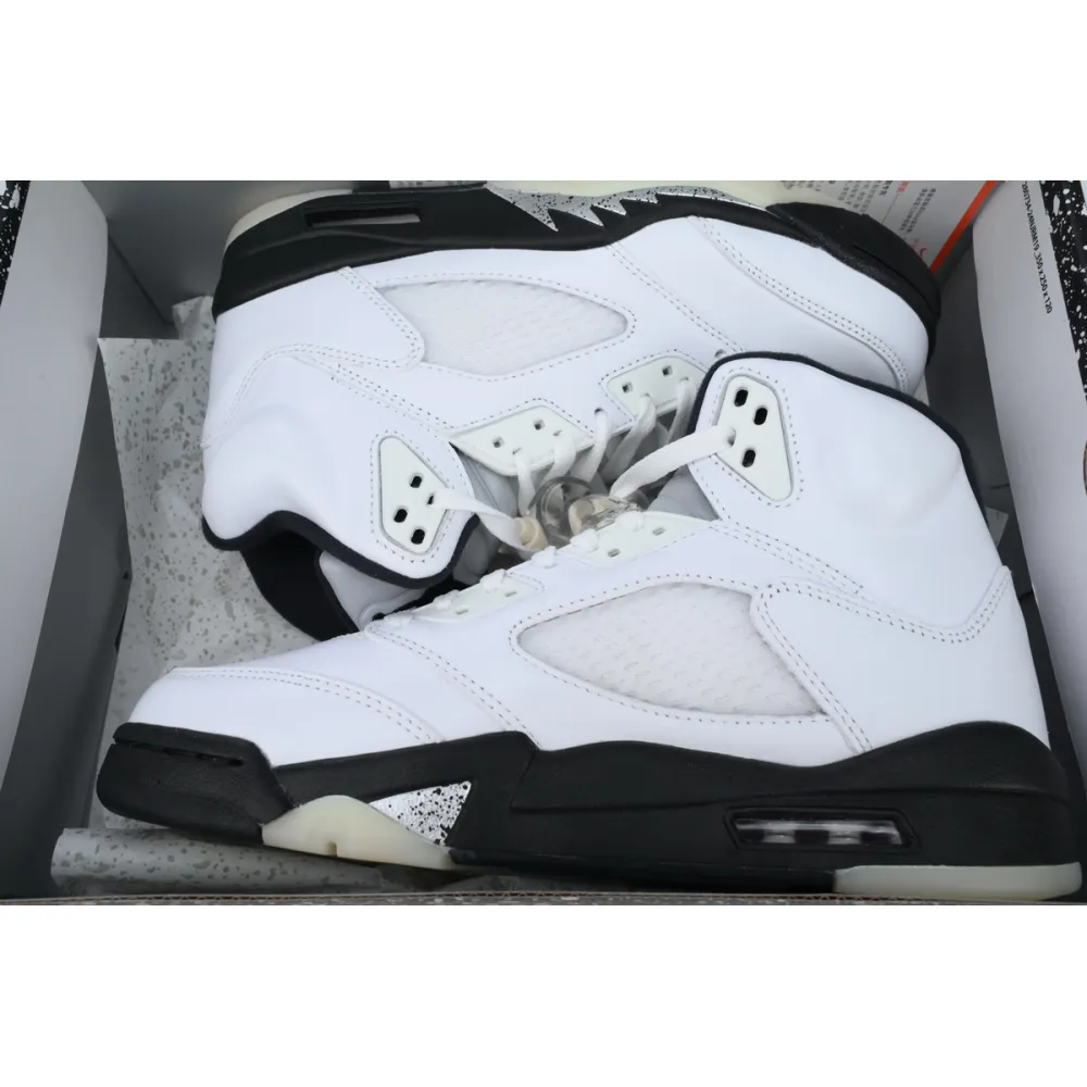PKGoden Air Jordan 5 Retro White Black DD0587-110 