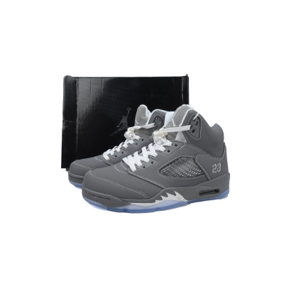 PKGoden Air Jordan 5 Retro Wolf Grey 136027-005  02