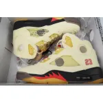PKGoden OFF-WHITE x Air Jordan 5 Sail DH8565-100 