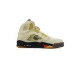 PKGoden OFF-WHITE x Air Jordan 5 Sail DH8565-100 