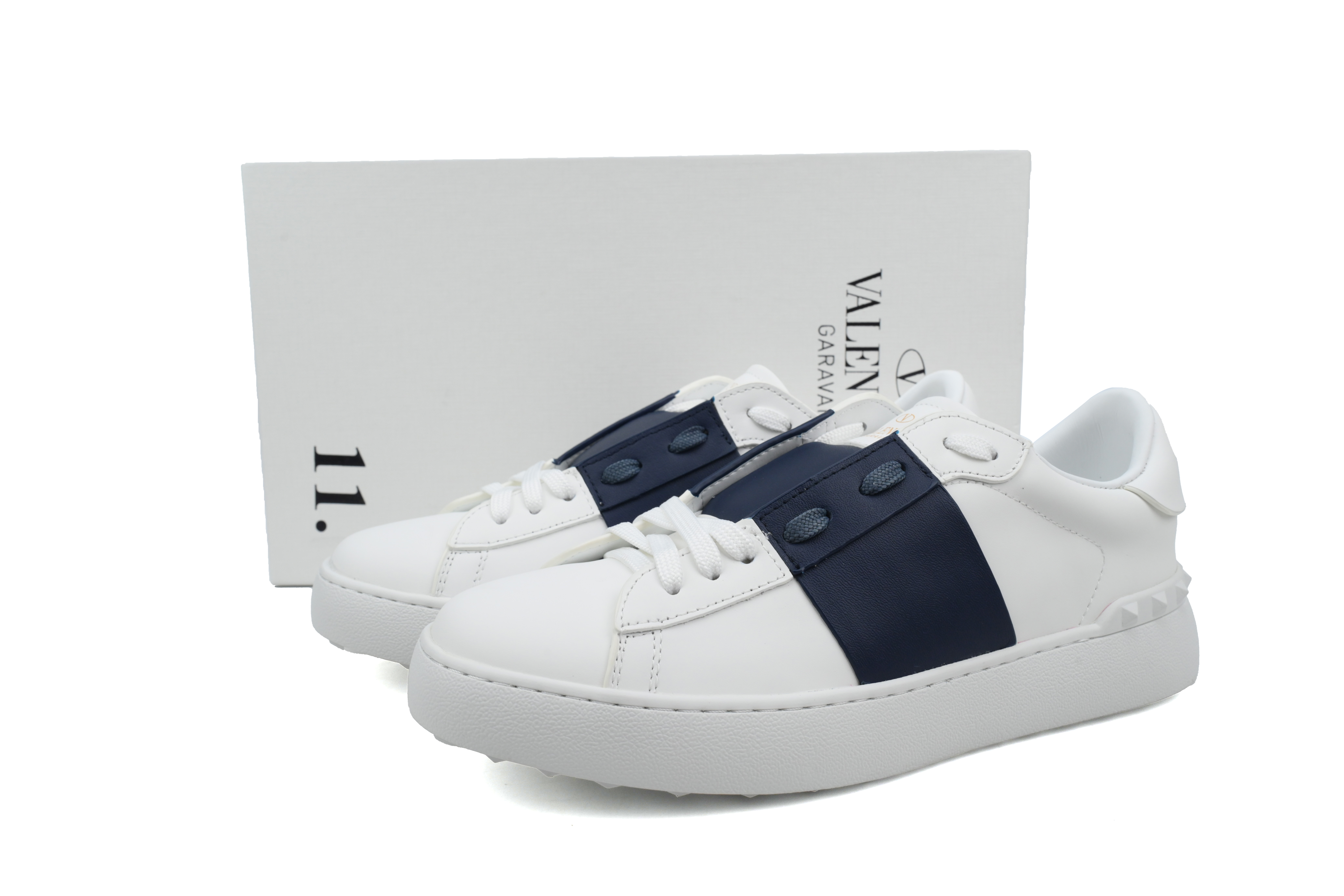 Valentino Rockstud White Blue