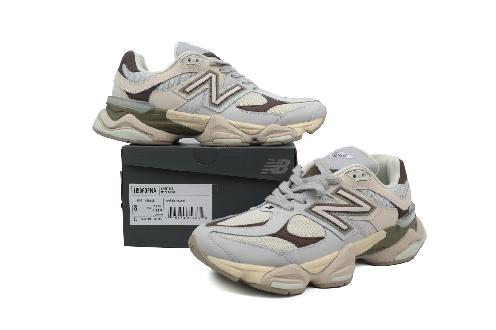 POP New Balance 9060 Grey Matter Timberwolf U9060FNA
