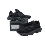 New Balance 9060 Triple Black Leather U9060NRI 
