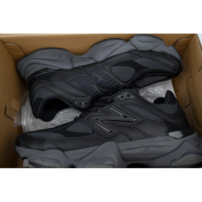 New Balance 9060 Triple Black Leather U9060NRI 