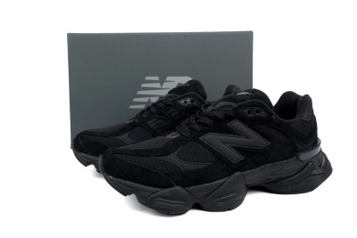 POP New Balance 9060 Triple Black Suede U9060BPM 02