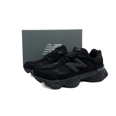 New Balance 9060 Triple Black Suede U9060BPM 02