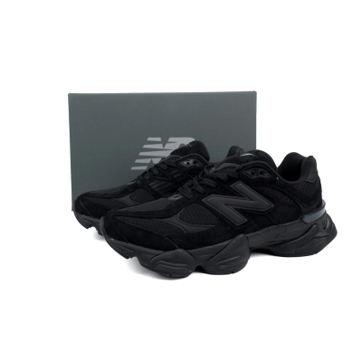 New Balance 9060 Triple Black Suede U9060BPM 02