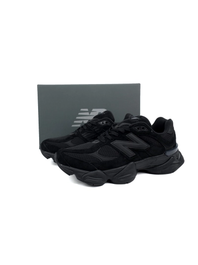 POP New Balance 9060 Triple Black Suede U9060BPM 02