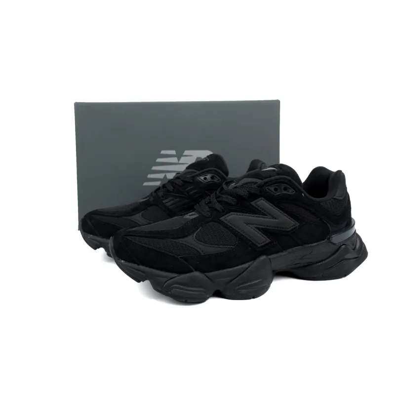 POP New Balance 9060 Triple Black Suede U9060BPM