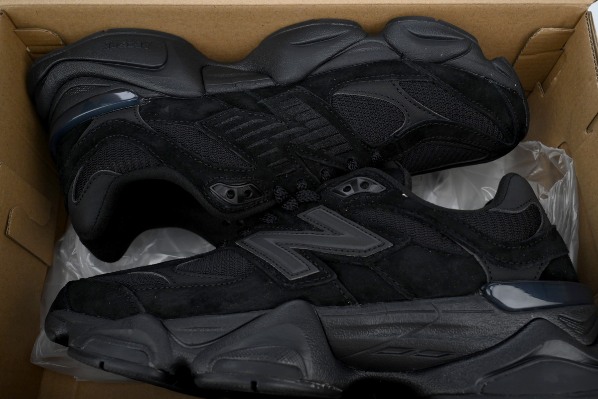 POP New Balance 9060 Triple Black Suede U9060BPM