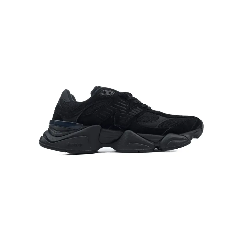 POP New Balance 9060 Triple Black Suede U9060BPM
