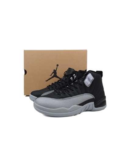 PKGoden Air Jordan 12 Retro Black and wolf Grey CT8013-010  02