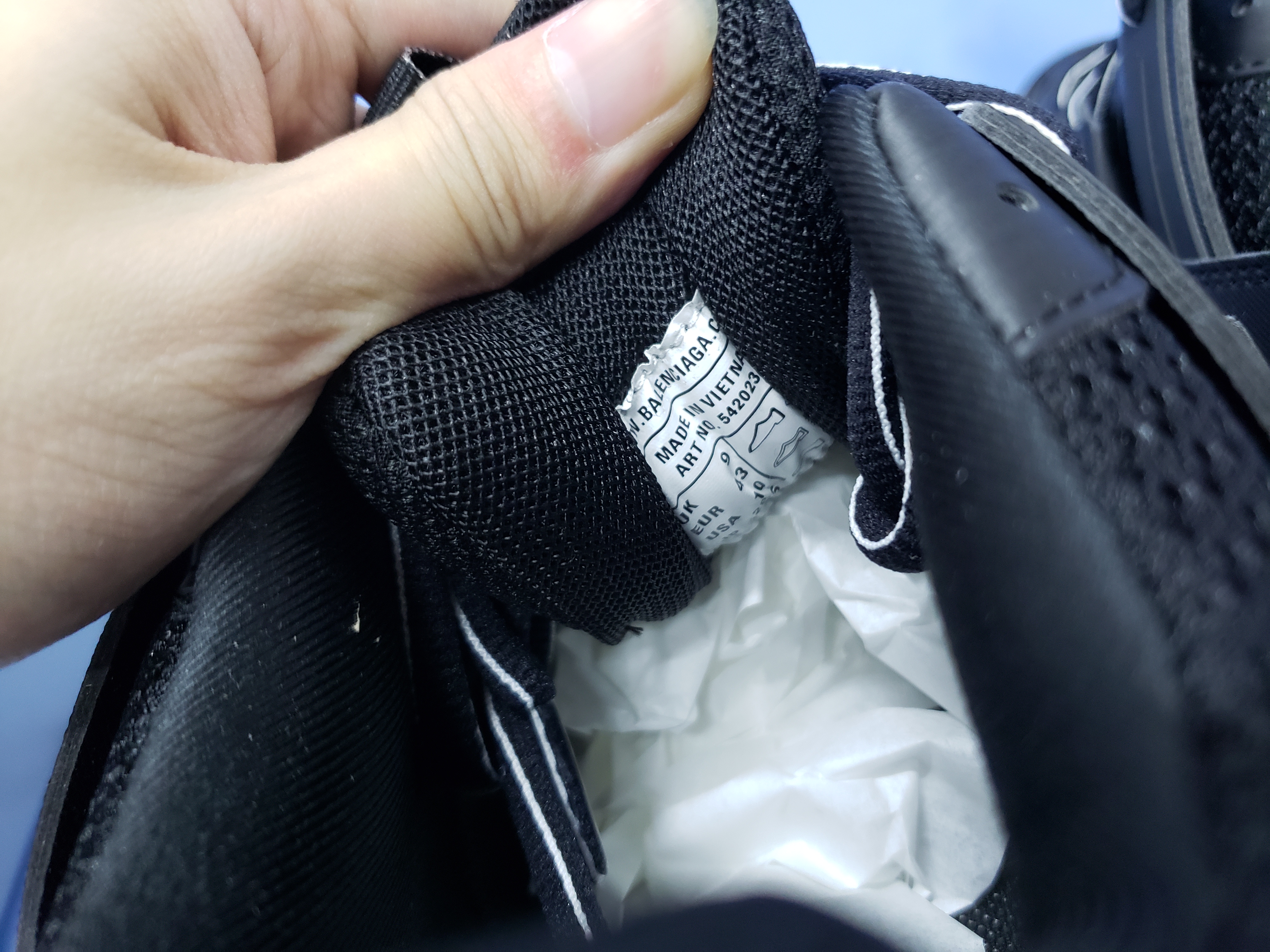 PKGoden Balenciaga  3rd LED Tess S.Black 555032 W1GB7 1000