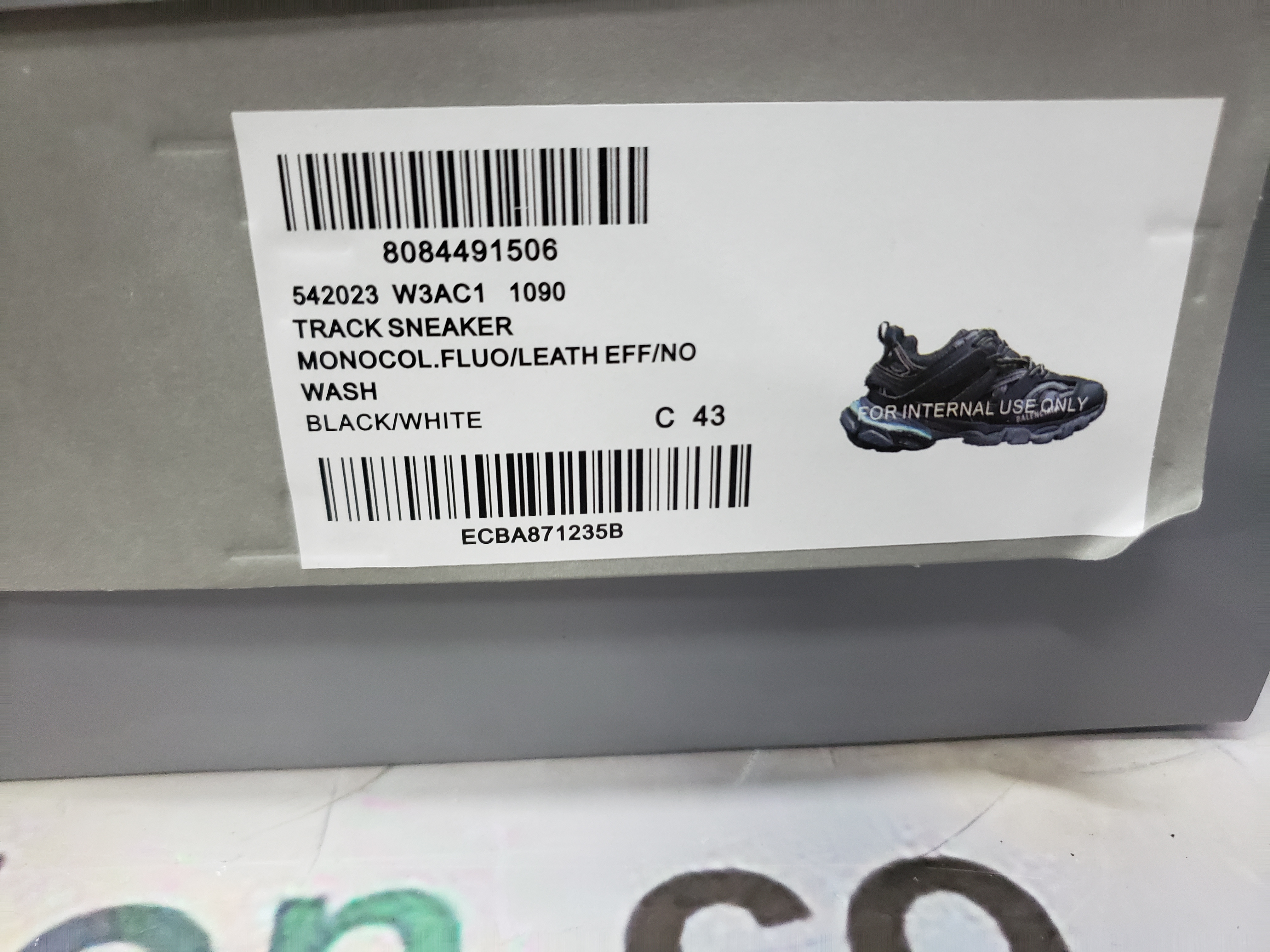 PKGoden Balenciaga  3rd LED Tess S.Black 555032 W1GB7 1000