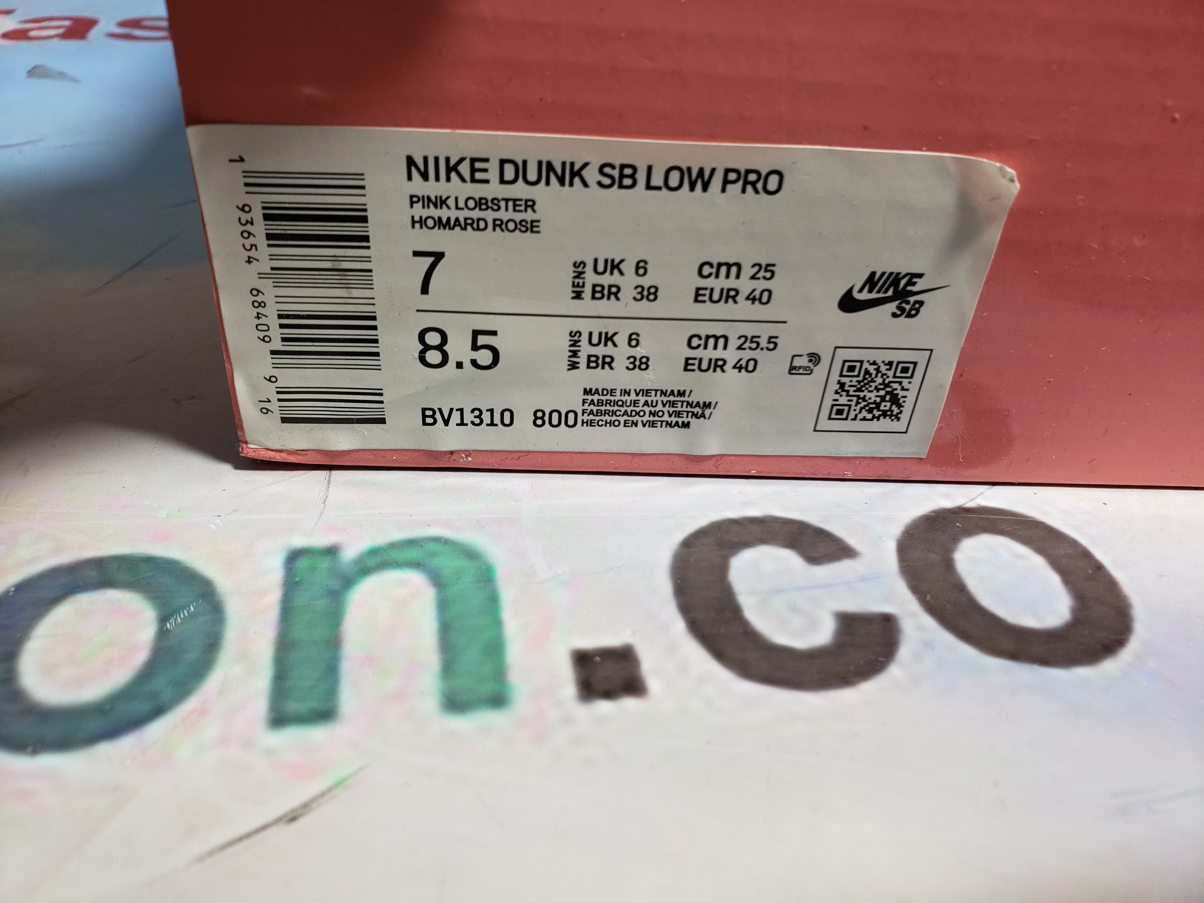 PKGoden Dunk SB Pink Lobster,BV1310-800