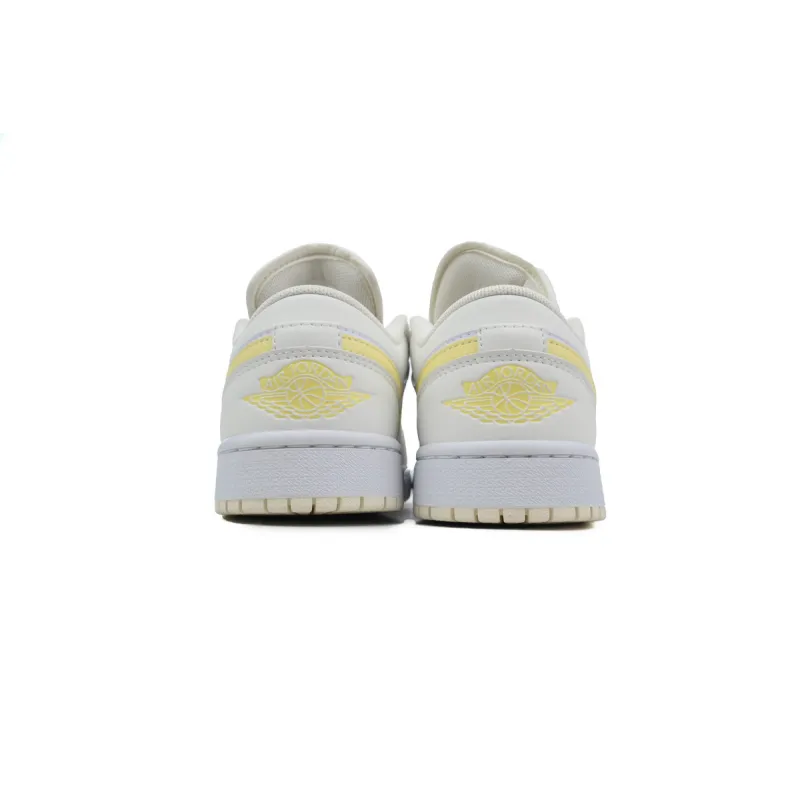  GET Air Jordan 1 Low White Yellow FV8486-181