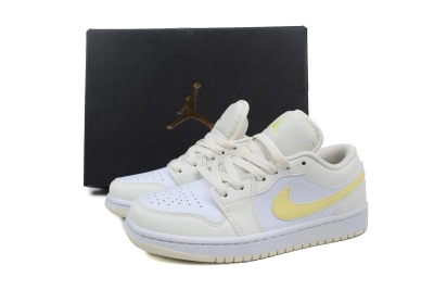 POP Air Jordan 1 Low White Yellow FV8486-181 02