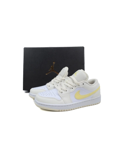 POP Air Jordan 1 Low White Yellow FV8486-181 02