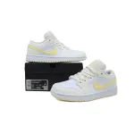  GET Air Jordan 1 Low White Yellow FV8486-181