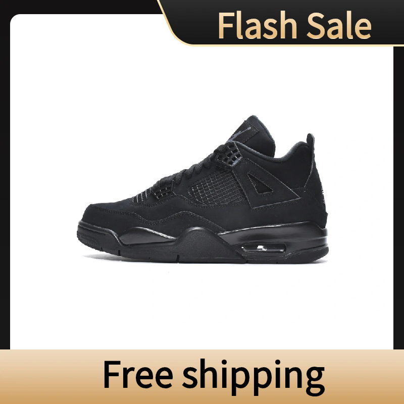 [Free Shipping] PKGoden Air Jordan 4 Retro Black Cat (2020),CU1110-010
