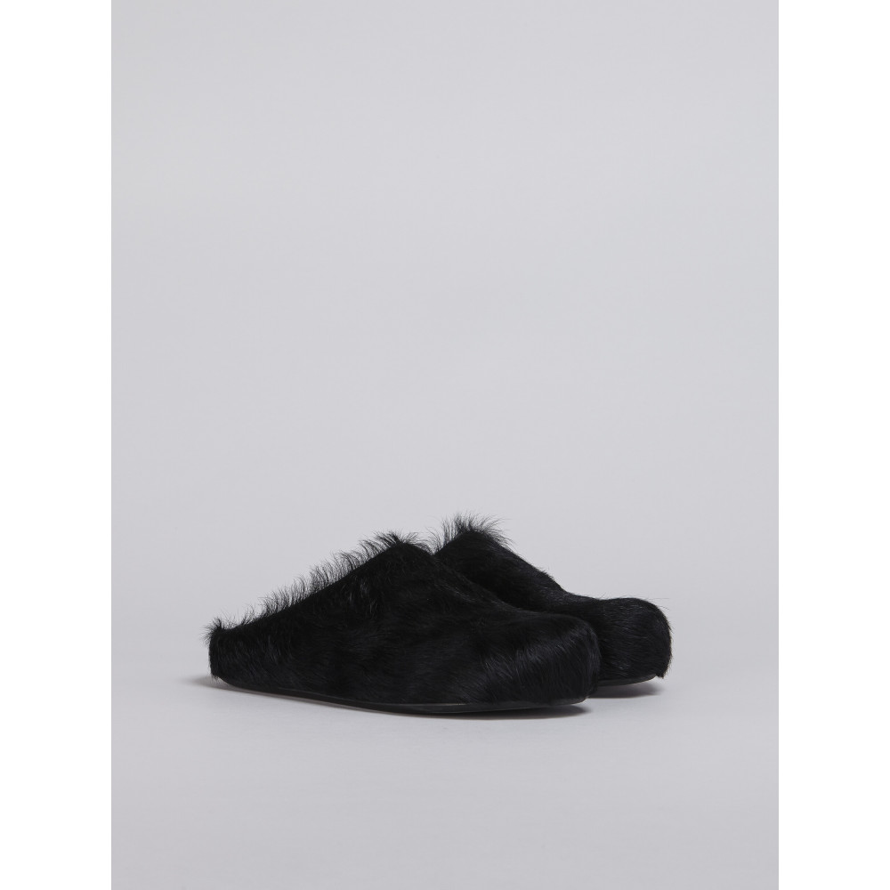 Flash Sale | PKGoden Black long hair calfskin Fussbett sabot Marni Slides