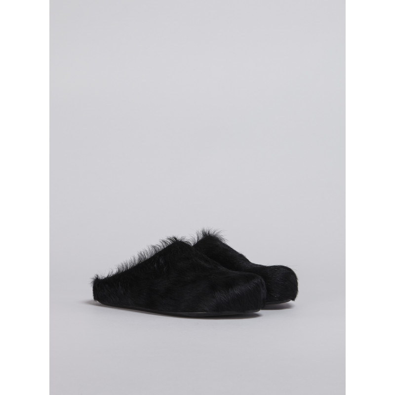 Flash Sale | PKGoden Black long hair calfskin Fussbett sabot Marni Slides