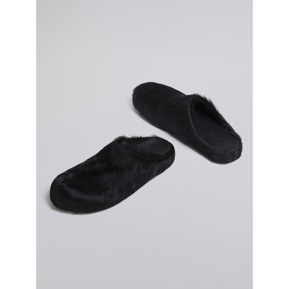 Flash Sale | PKGoden Black long hair calfskin Fussbett sabot Marni Slides