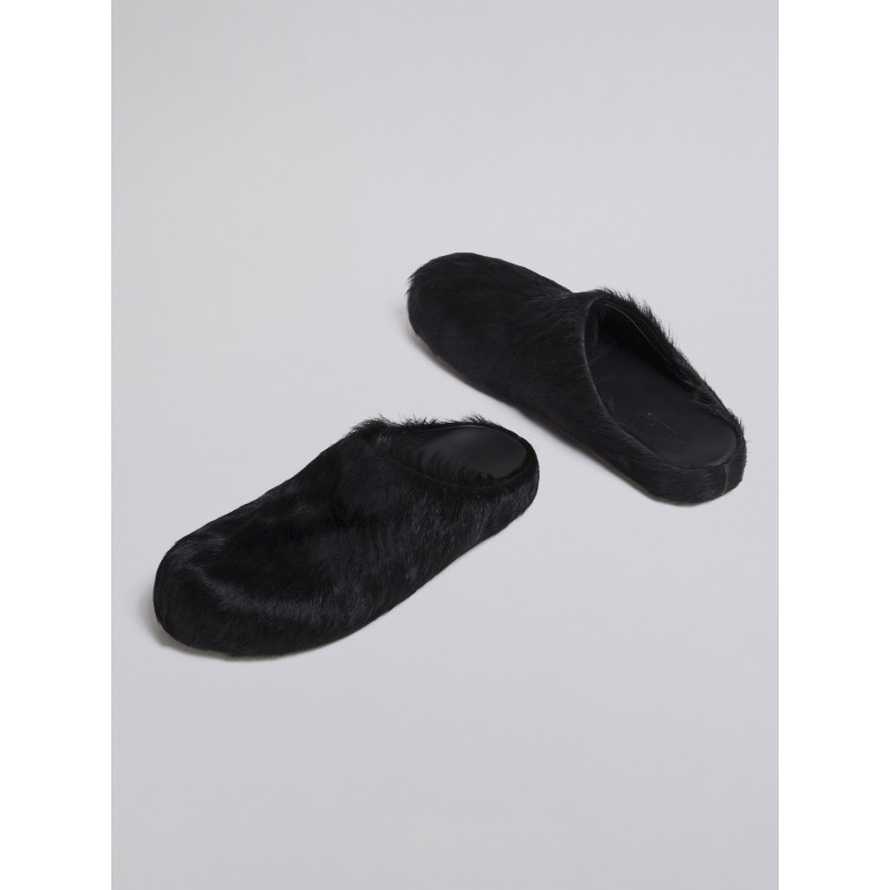 Flash Sale | PKGoden Black long hair calfskin Fussbett sabot Marni Slides