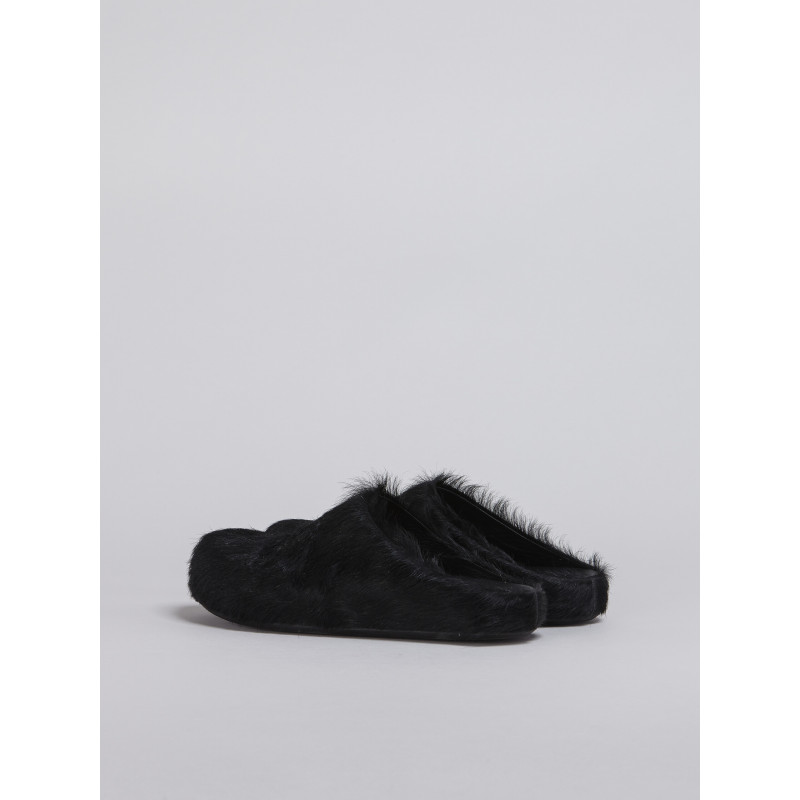 Flash Sale | PKGoden Black long hair calfskin Fussbett sabot Marni Slides