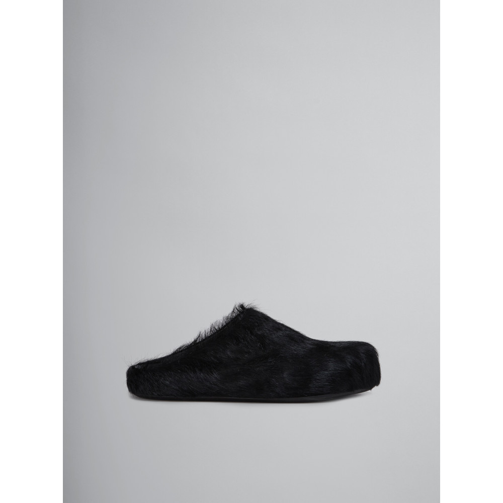 Flash Sale | PKGoden Black long hair calfskin Fussbett sabot Marni Slides