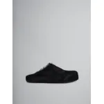 PKGoden Black long hair calfskin Fussbett sabot Marni Slides