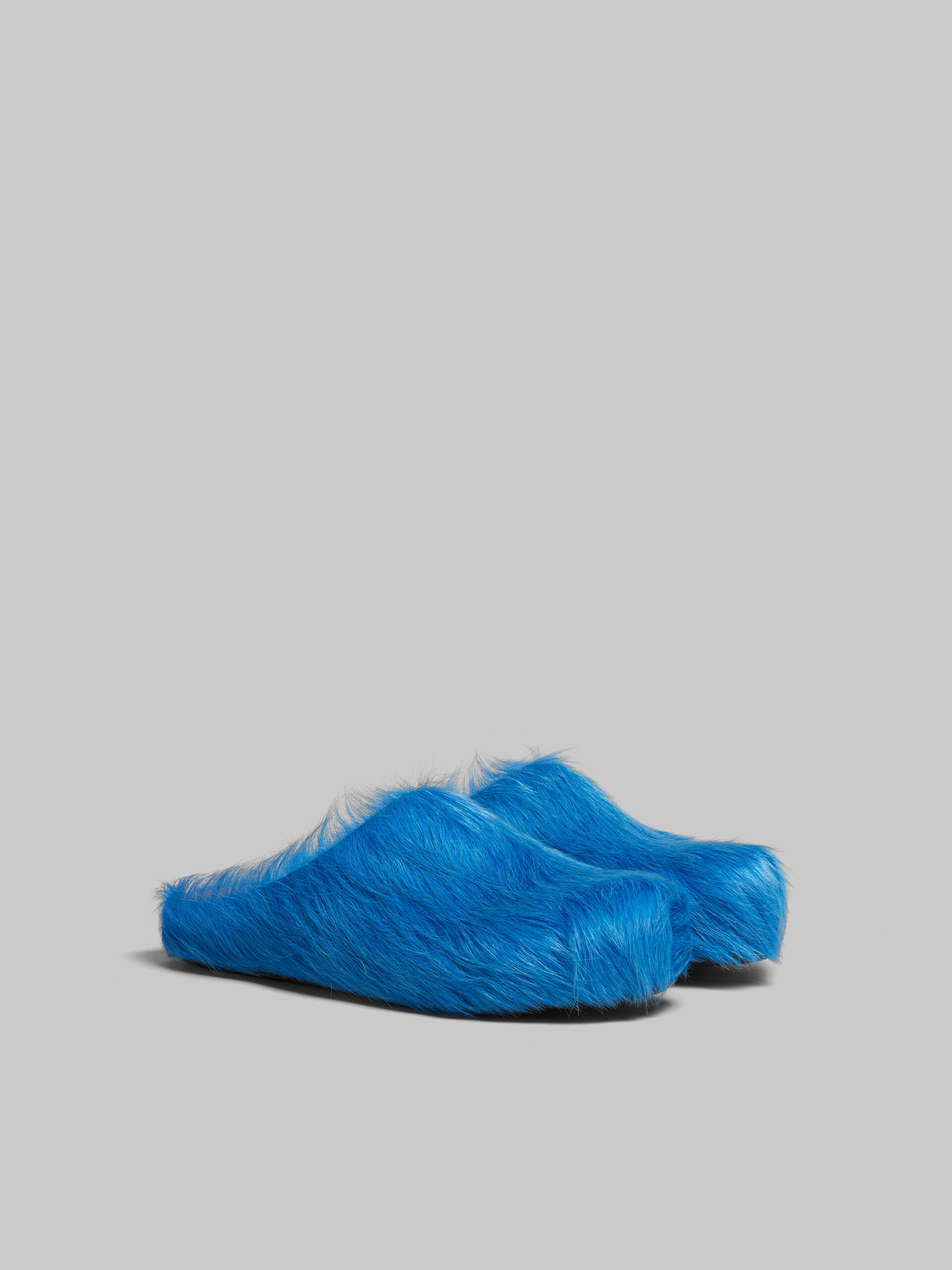 PKGoden Blue long-hair calfskin Fussbett sabot Marni Slides